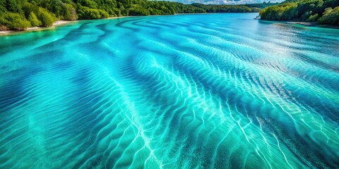 High-resolution aerial shot of turquoise ocean waves; glossy, swirling, dynamic, abstract texture, perfect background image.
