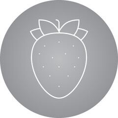 Strawberry icon single vector illustration