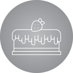 Cake II icon single vector illustration