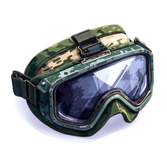Camouflage Military Goggles: Tactical Protective Eyewear for Combat and Outdoor Activities