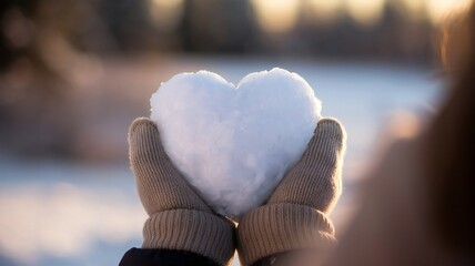 heart in the snow