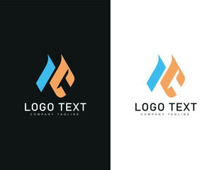 technology logo C template collection