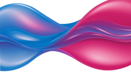 Abstract background waves pink blue isolated background png 