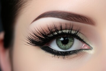 Naklejka premium Mascara cosmetics eyelash adult.