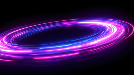 Abstract speed light trails effect path, fast moving neon futuristic technology background, future virtual reality, motion effect, curve of neon bright