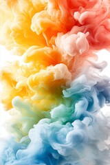 Fototapeta premium Abstract Colorful Ink Swirl in Water
