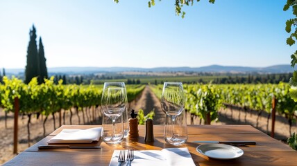 On a sunny summer day, a wide-angle view of an empty beach invites relaxation and tranquility.