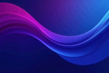 Obraz premium Dark purple-blue gradient, abstract flowing shapes, pattern, backdrop, dark