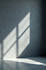 Obraz premium Elegant gray backdrop, dramatic lighting, subtle shadows, product focus, studio, commercial