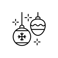 Party lamp outline icons, minimalist vector illustration ,simple transparent graphic element .Isolated on white background