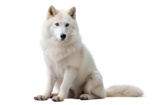 alaskan malamute puppy isolated