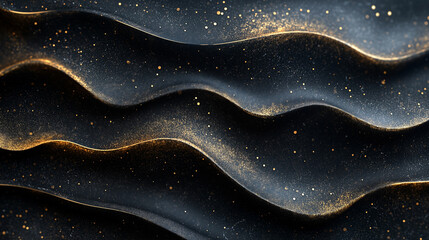 Obraz premium abstract background with waves, wavy abstract gold lines in wave shape, data flow concept