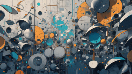 vibrant absract illustration texture background