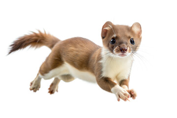 Obraz premium Least Weasel in the Air