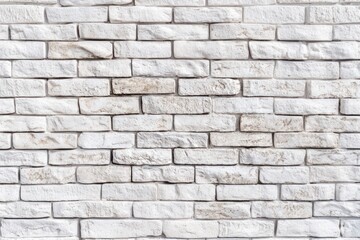 Fototapeta premium White brick wall background texture design.