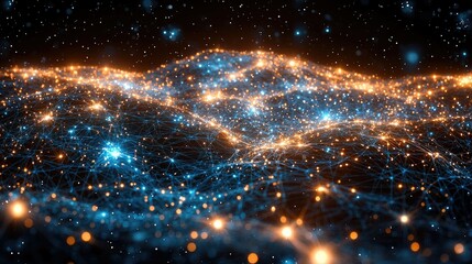 Abstract Network Illuminating Digital Landscape