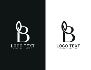 logo with abstract letter B