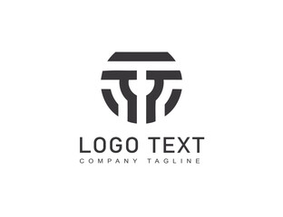 T letter Abstract premium typography logo design