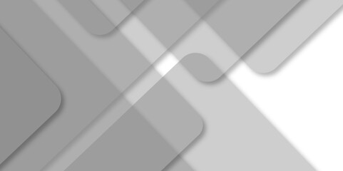 Modern luxury pattern of geometric white and gray color background, Elegant abstract background with grey lines with shadow. white paper transparent material in triangle technology and square shape