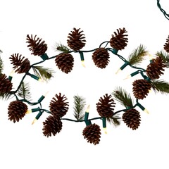 Decorative Pine Cone Lights for Holiday Cheer