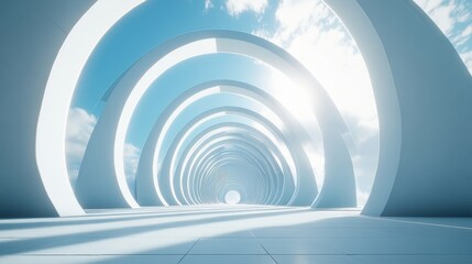 Obraz premium abstract 3d tunnel