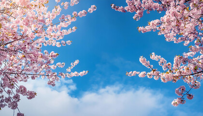 青空と桜