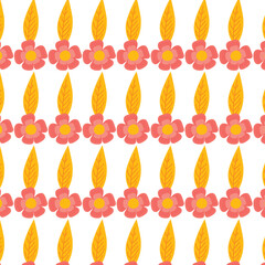 seamless pattern with leaves