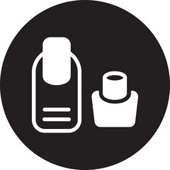 nail polish glyph icon