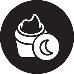 night cream glyph icon
