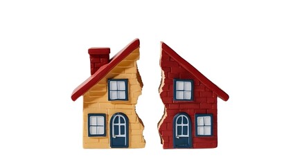 Broken House Represents Divorce or Separation