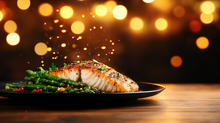 Boiled white fish with a side of steamed asparagus, clean and proteinpacked healing meal