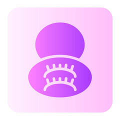 eyelashes gradient icon