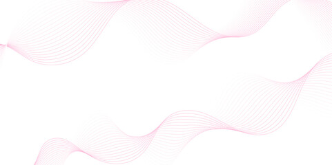 pink wave curve lines banner background design. Abstract soft wave lines dynamic flowing pink light isolated background. Vector Illustration of the pink pattern of lines. Black stripes on white .