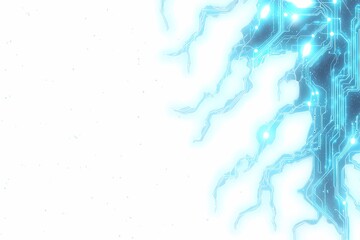 Futuristic Abstract Background with Electric Circuit Design