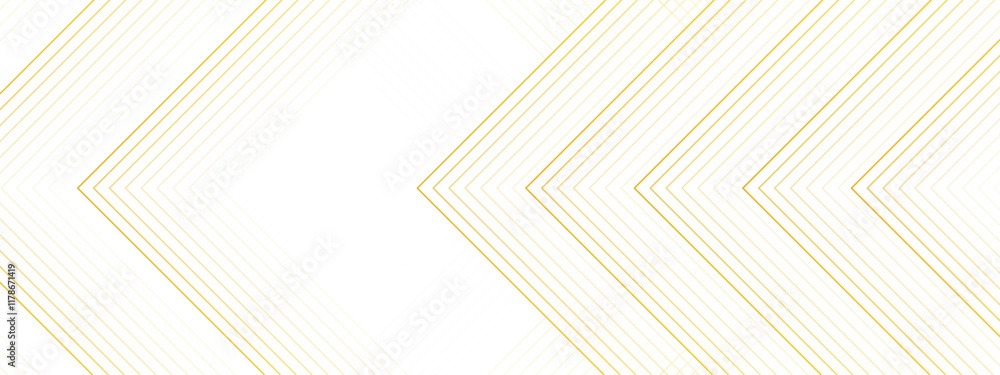 Aufkleber Abstract white and golden color geometric dynamic lines pattern. modern minimalistic pale geometric pattern with tech lines. line elegant white striped diagonal line technology concept