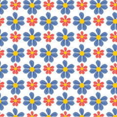 seamless pattern with camomiles