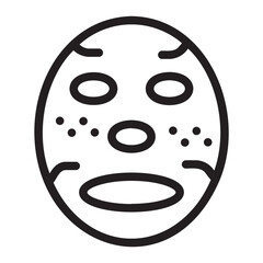 sheet mask line icon