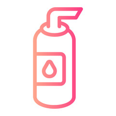 shaving cream gradient icon