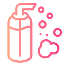 face cleanser gradient icon