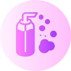 face cleanser gradient icon