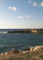 Coastal area in Cyprus near Coral Bay.