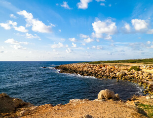 Coastal area in Cyprus near Coral Bay.
