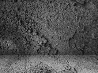 Concrete wall background for displaying products in 3d.