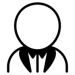 groom icon with mixed style. Suitable for website design, logo, app, UI and etc. Based on the size of the icon in general, so it can be reduced.