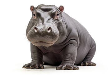Obraz premium Pygmy hippopotamus wildlife animal mammal.