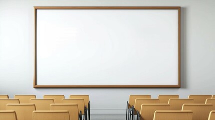 Whiteboard in a classroom, equations and graphs, educational theme, bright and scholarly ambiance