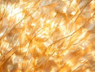 Sunlit Golden Abstract Texture with Soft Translucent Layers
