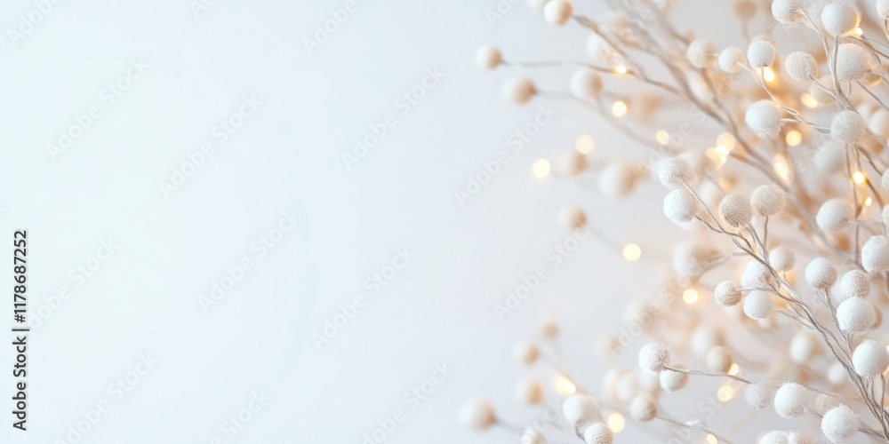 Aufkleber dreamy springtime bokeh with soft glowing lights and minimalist aesthetic