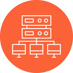 Load balancing icon single vector illustration