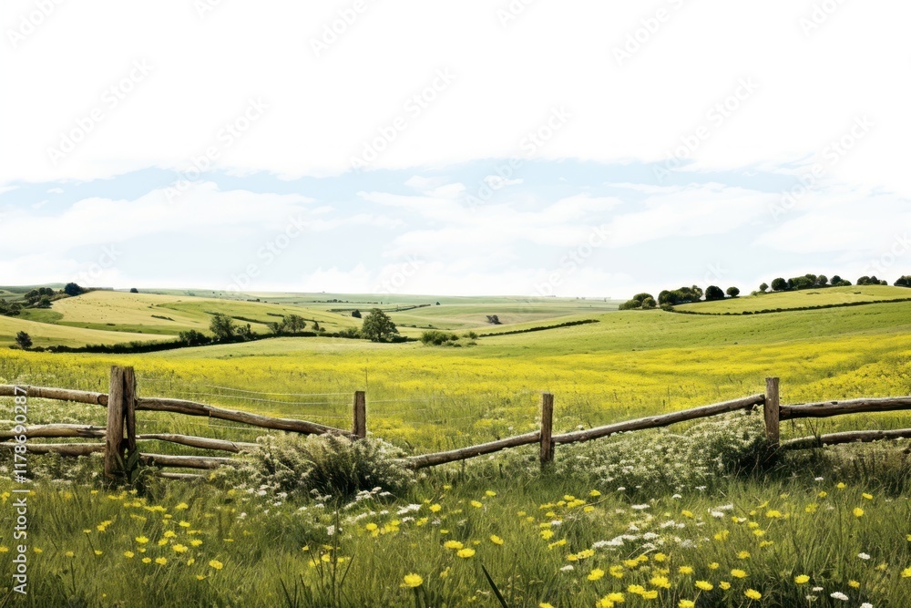 Canvas Prints Countryside landscape grassland outdoors.